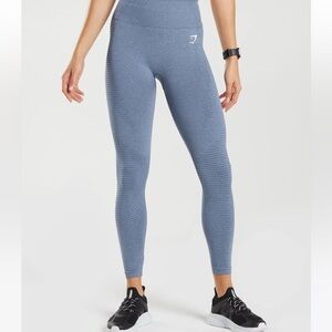 Womens Size Medium Vital Seemless 2.0 Leggings Blue Marl